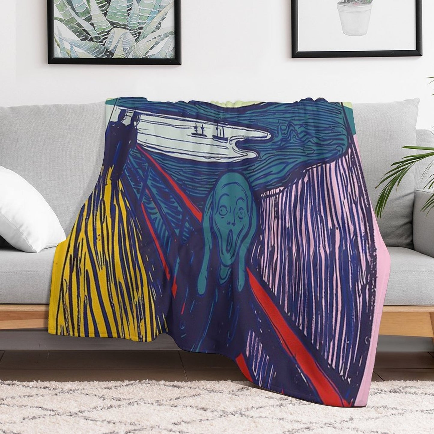 Andy Warhol, 1928-1987 USA, Pop Art Original Paintings by Andy Warhol Throw Blanket