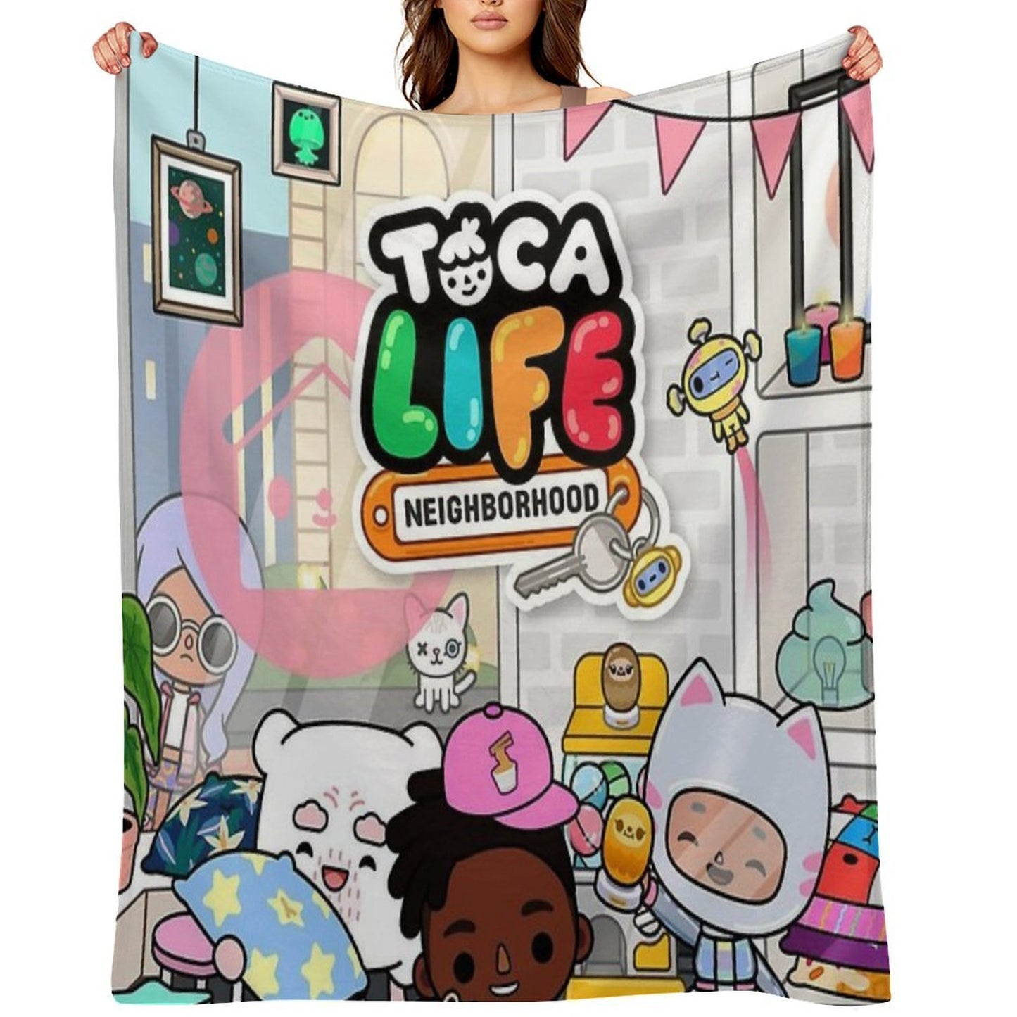 Toca Boca Life Throw Blanket