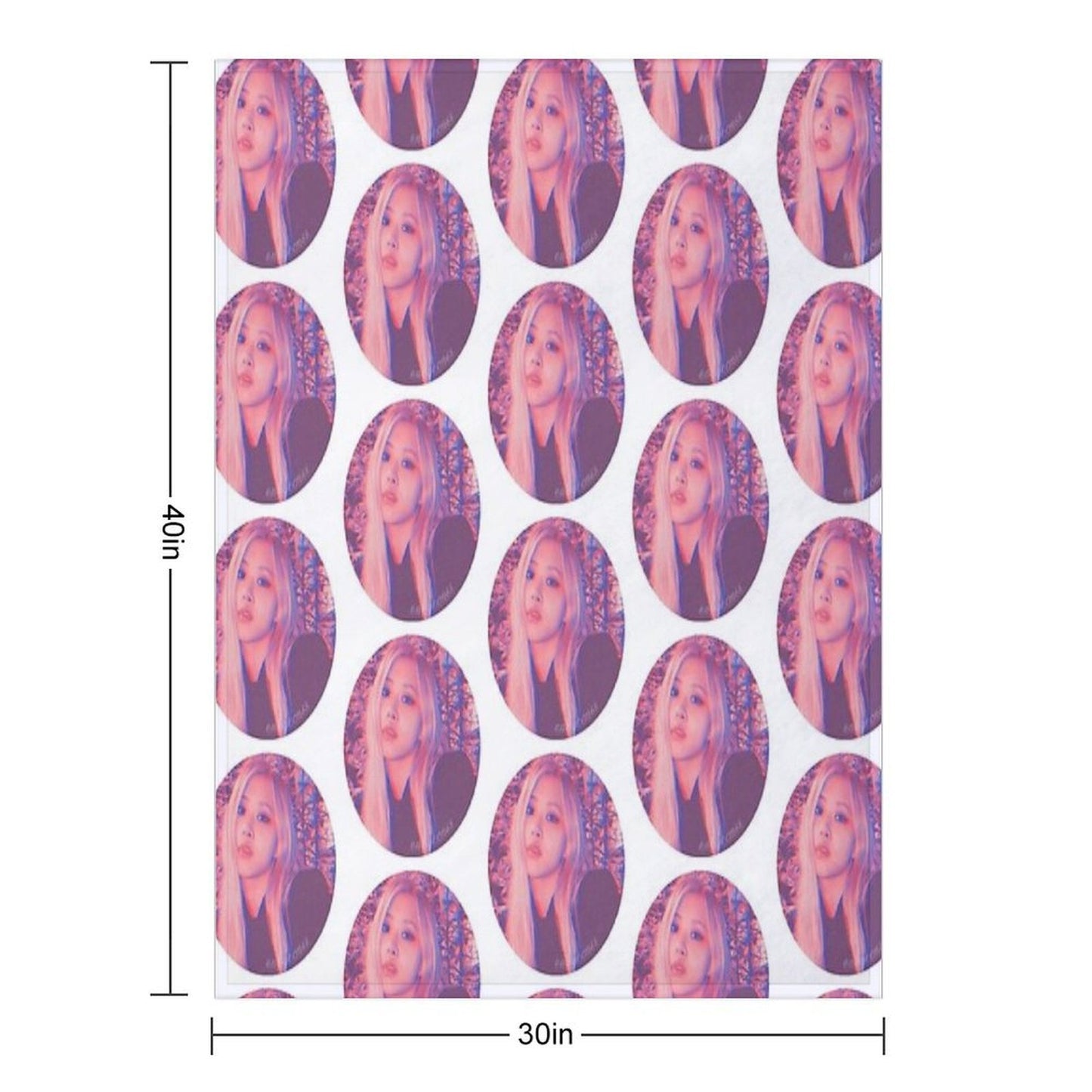 RSE Pink Sunset Icon Throw Blanket