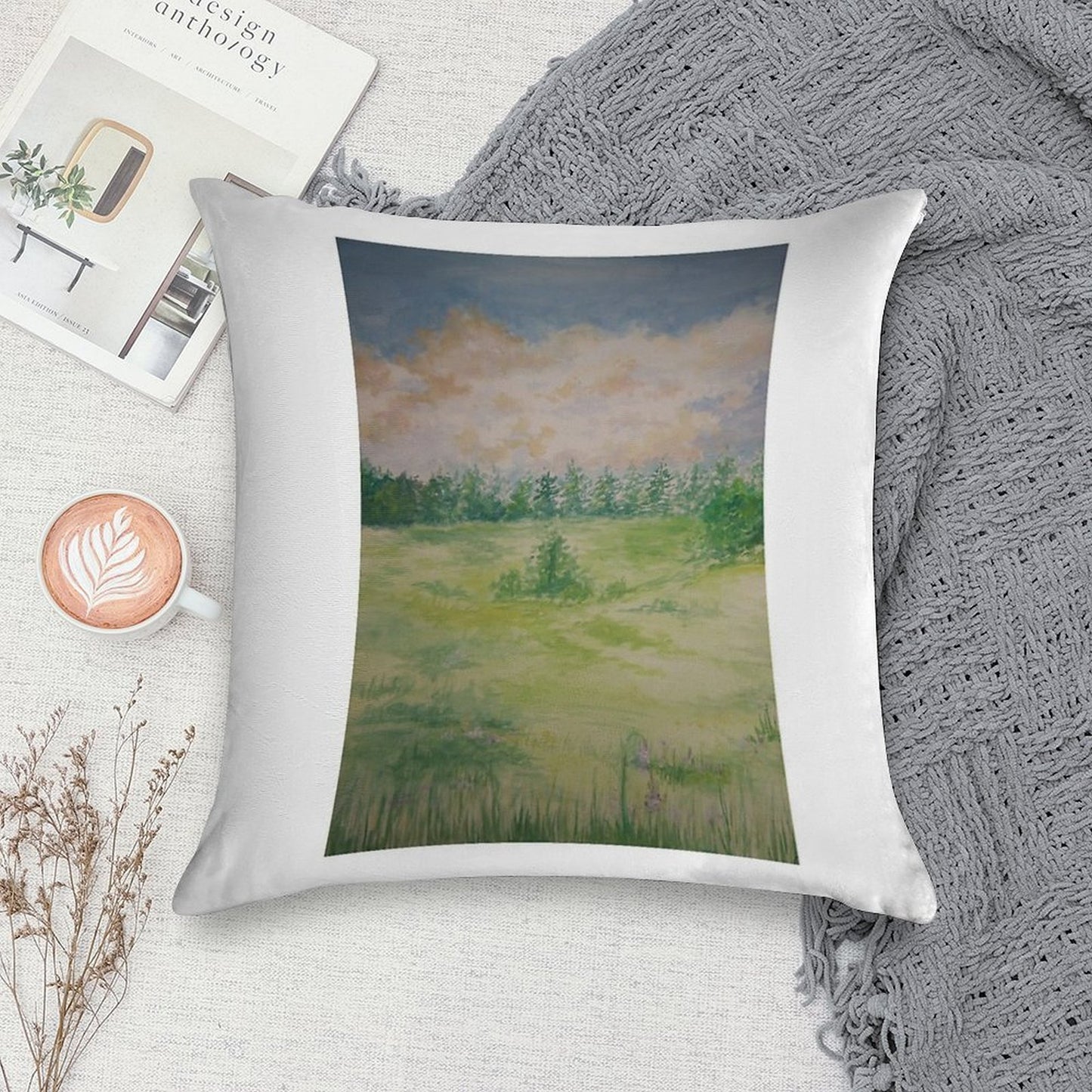 Meadow Soft Durable Construction Throw Pillow