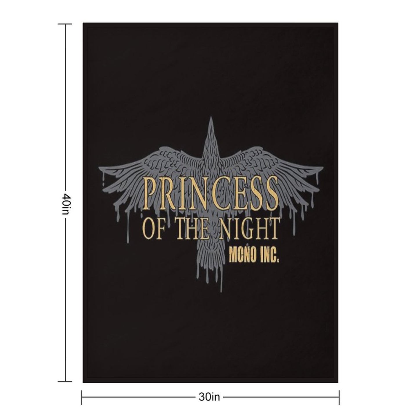 MONO INC. Princess Of The Night Throw Blanket