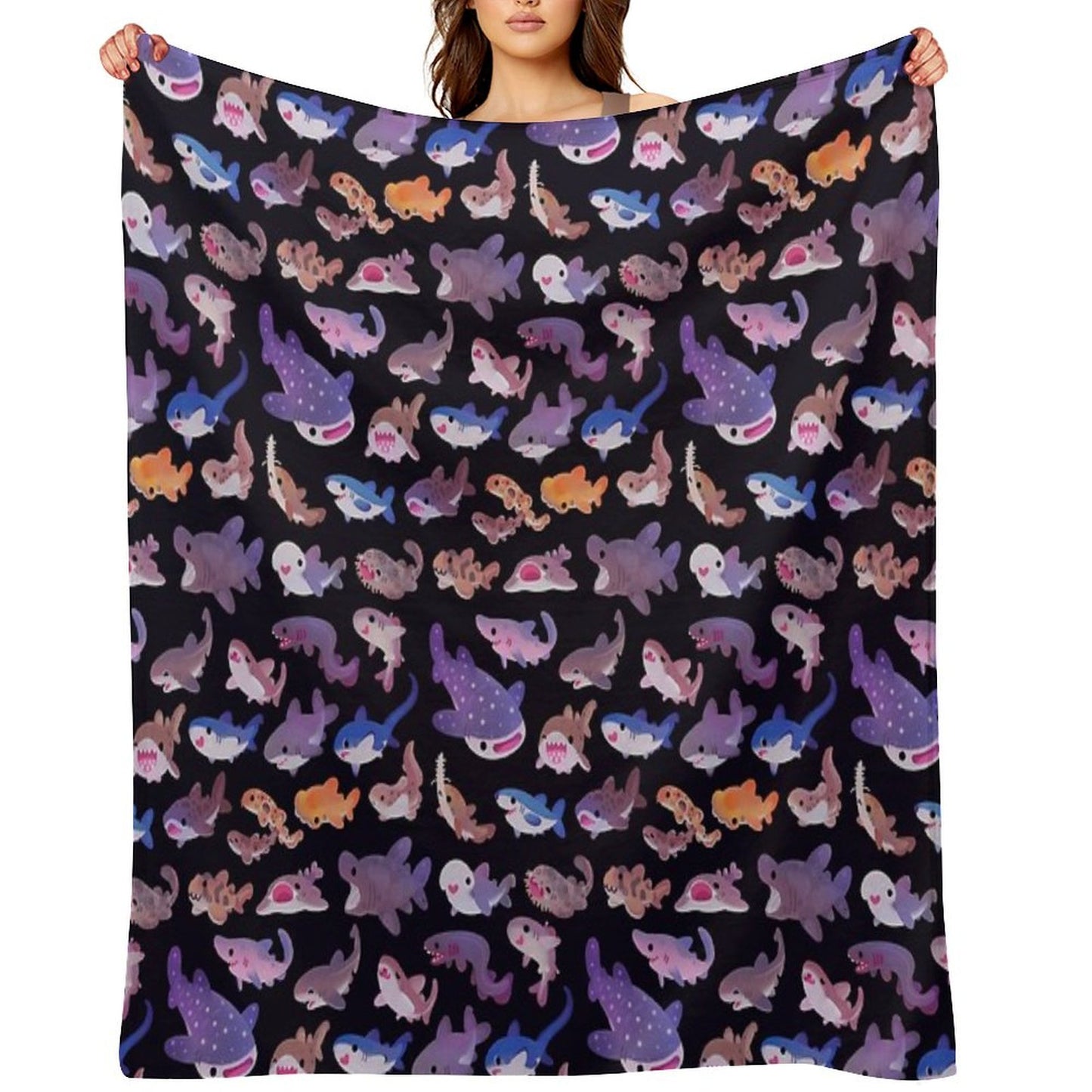 Shark Day Throw Blanket
