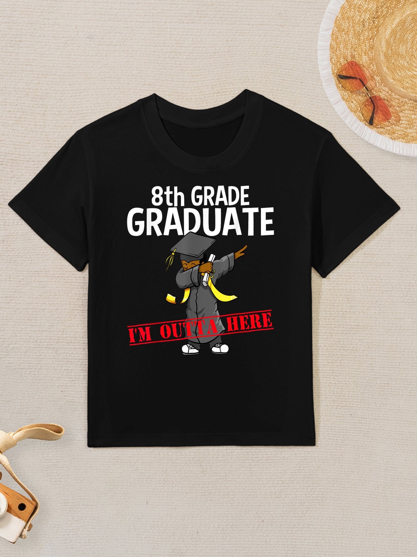 8th Grade Graduation Funny Dabbing Boy Party Gift Idea Kids T-Shirt