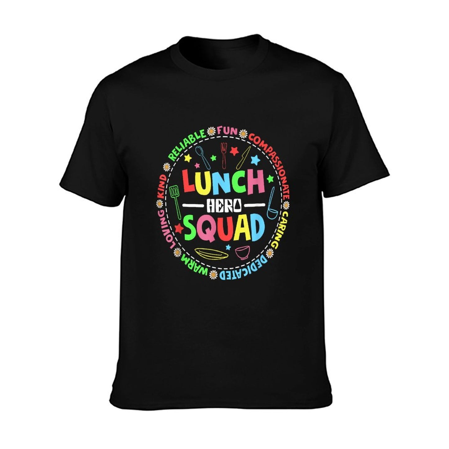 School Lunch Hero Squad Funny Cafeteria Workers Lunchroom T-Shirt