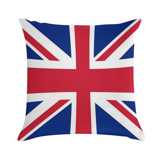 Union Jack Pillow Soft Washable Throw Pillow
