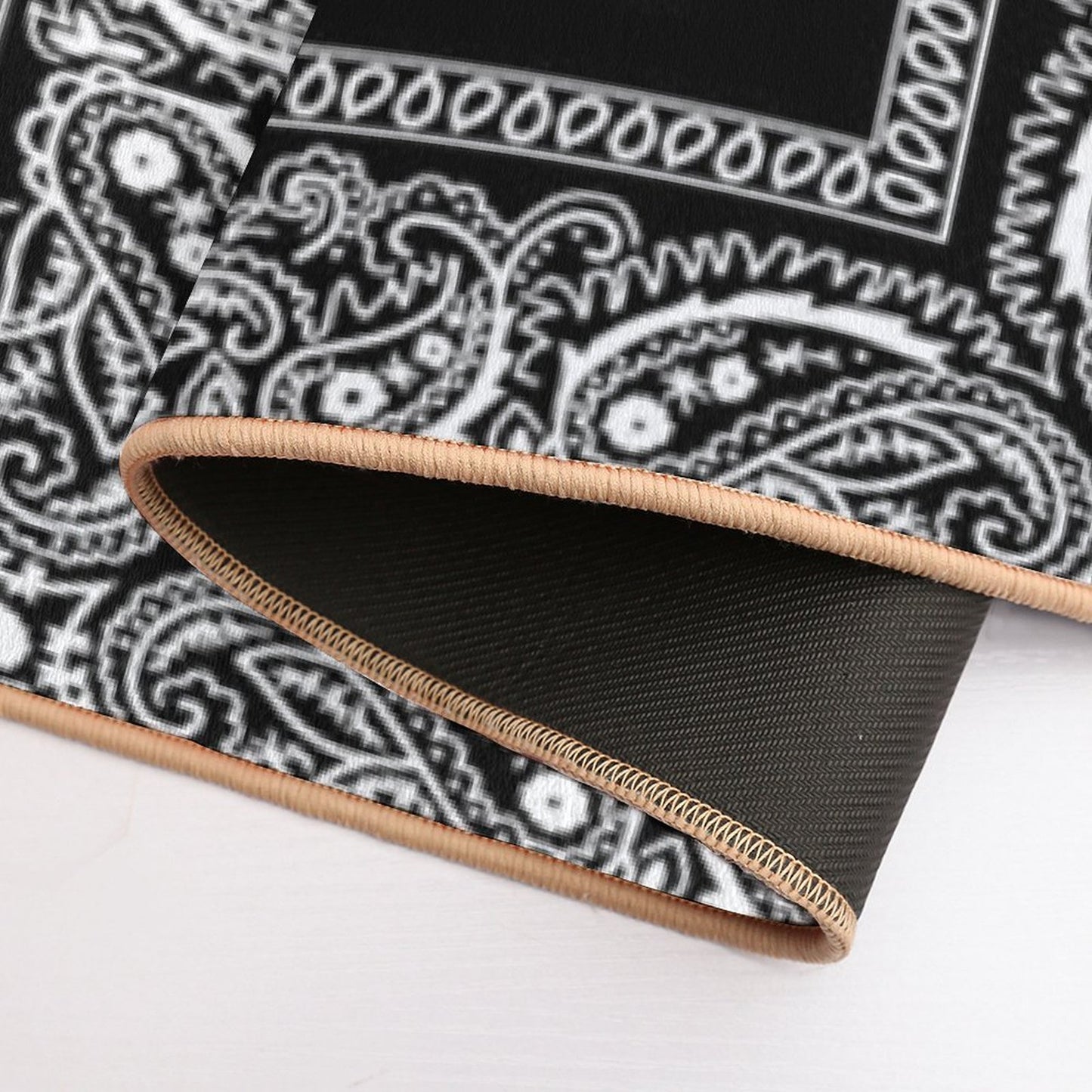 Bandana Black Bath Mat