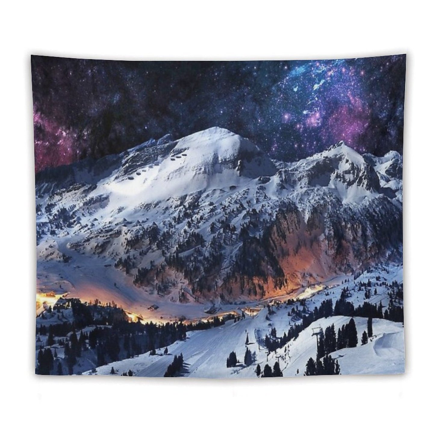 Mountain Calm in Space View Tapestry