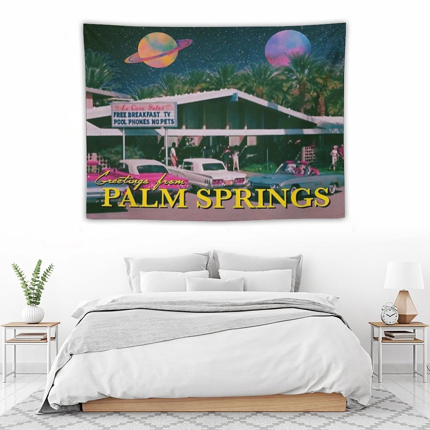 Greetings from Palm Springs Tapestry