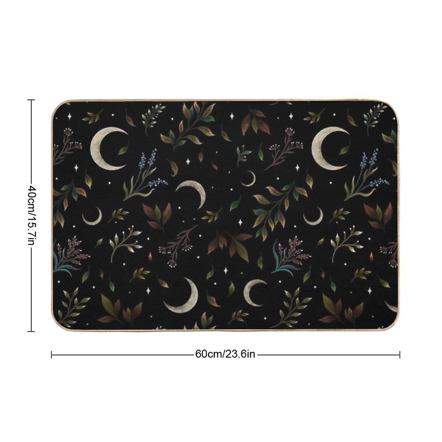 Crescent Moon Garden Bath Mat