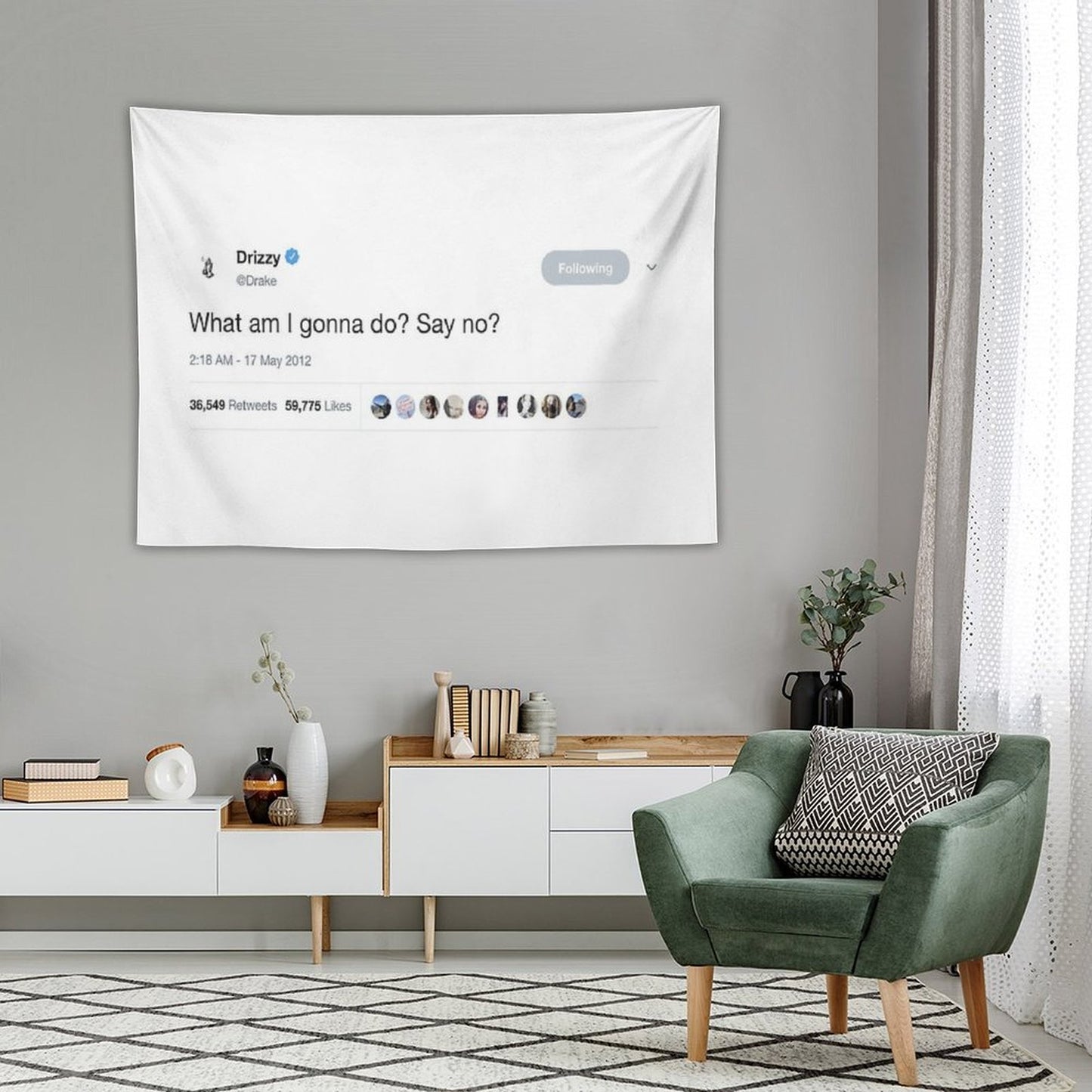Drake - What Am I Gonna Do Say No Tweet Tapestry