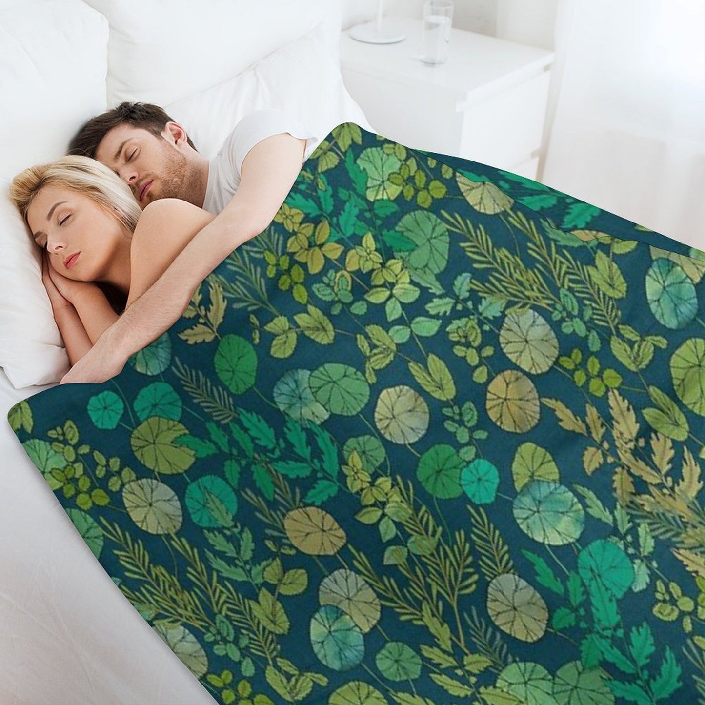 Growing A Garden Green Nature Throw Blanket