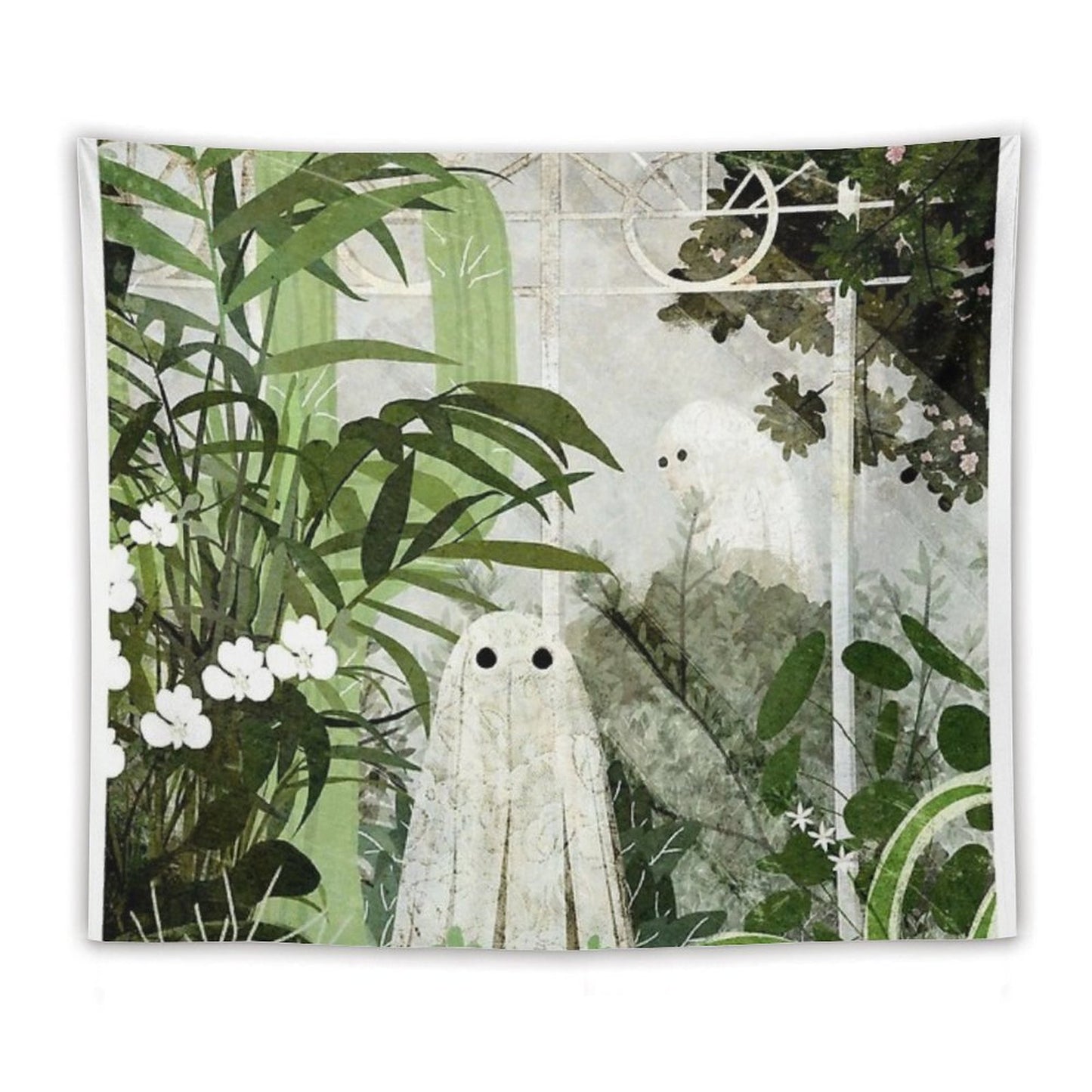 There's A Ghost in The Greenhouse Again Tapestry