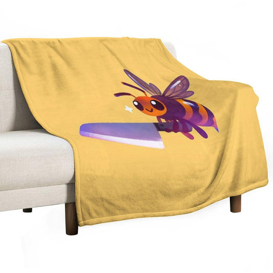 Asian Giant Hornet Throw Blanket