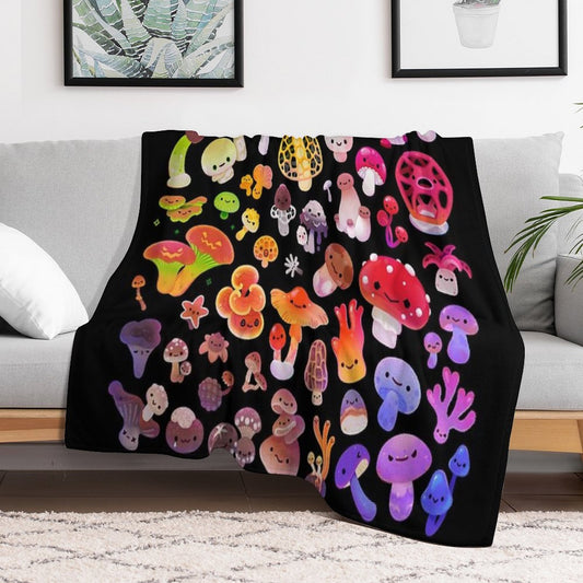 Mushroom Throw Blanket
