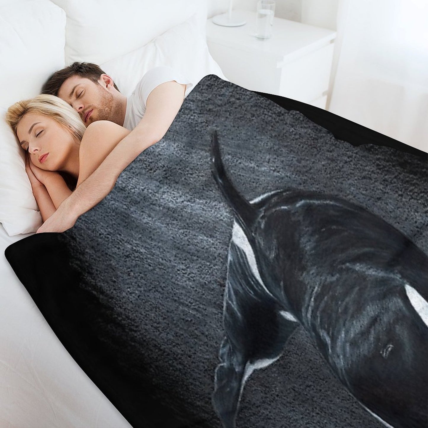 White Whale - Orca Throw Blanket