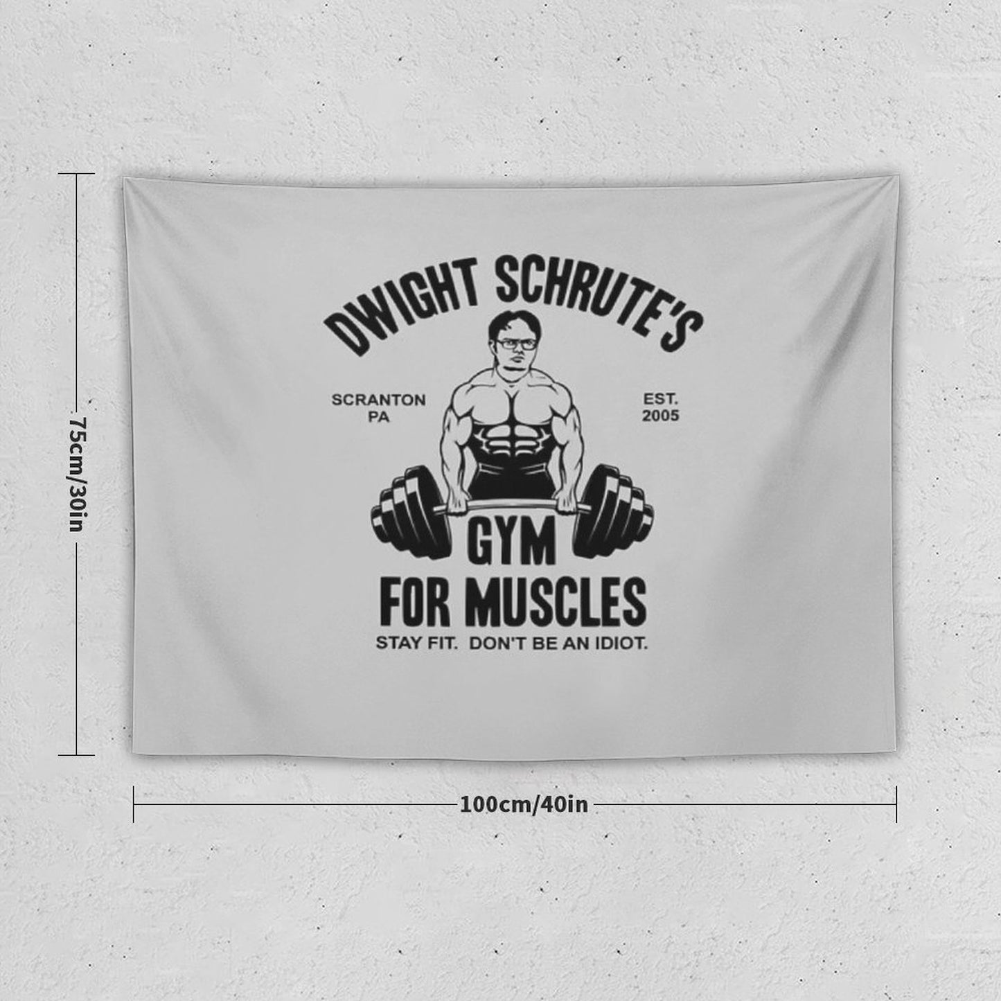 Dwight Schrute Gym For Muscles Tapestry