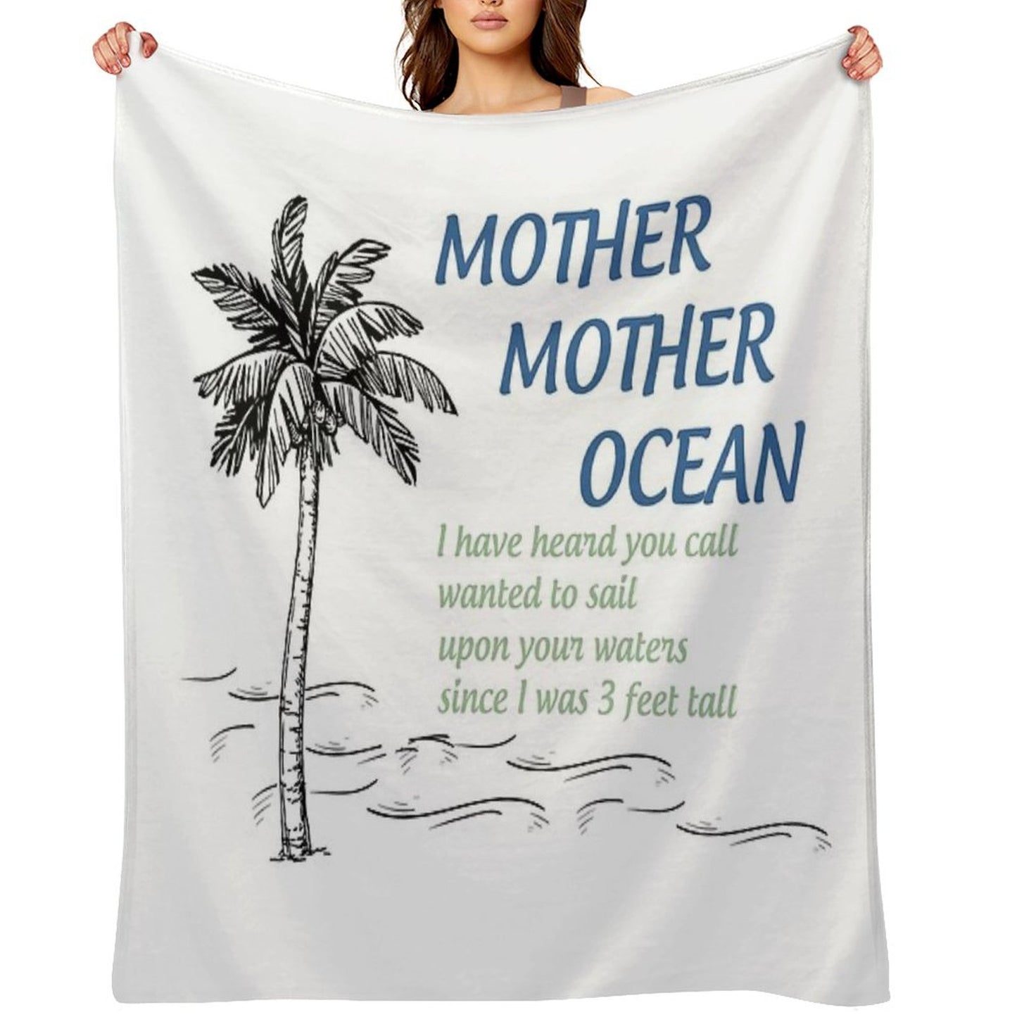 Mother, Mother Ocean Throw Blanket