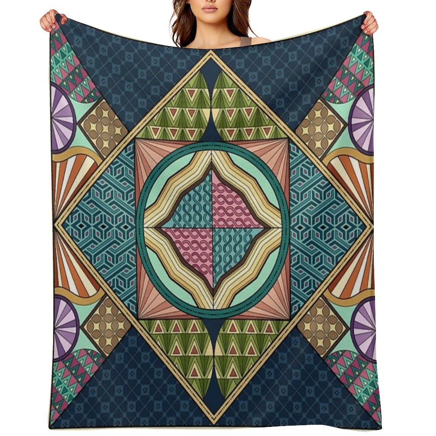 Vintage Pattern Throw Blanket