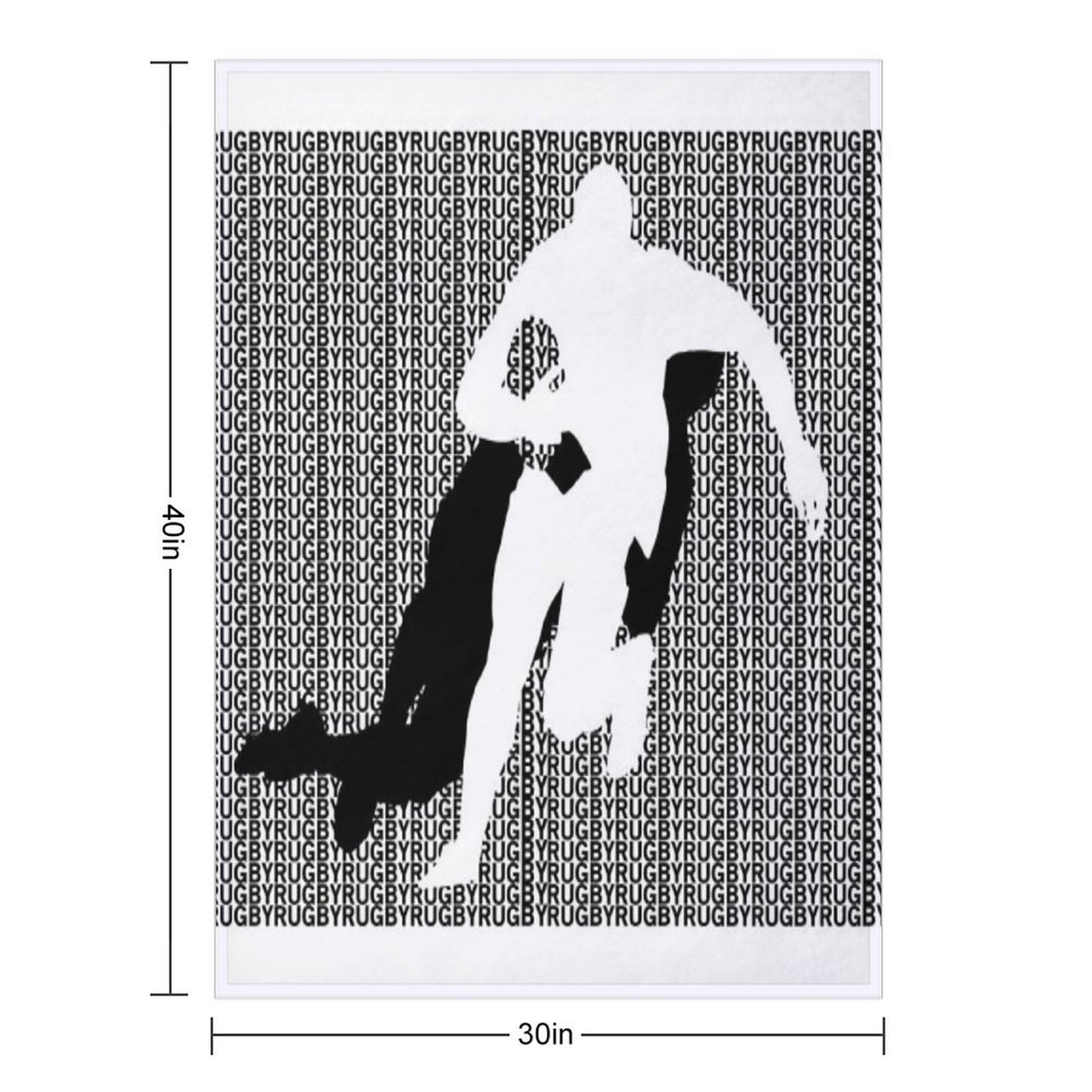 Rugby Tackle Throw Blanket