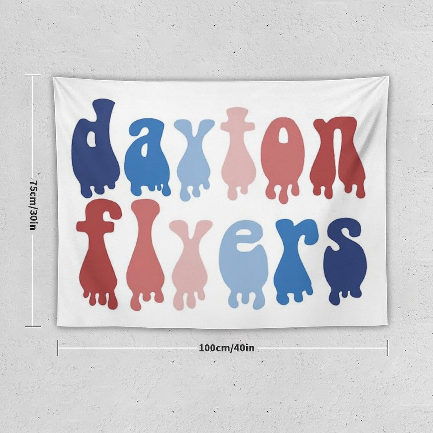 Dayton Flyers Drip Tapestry