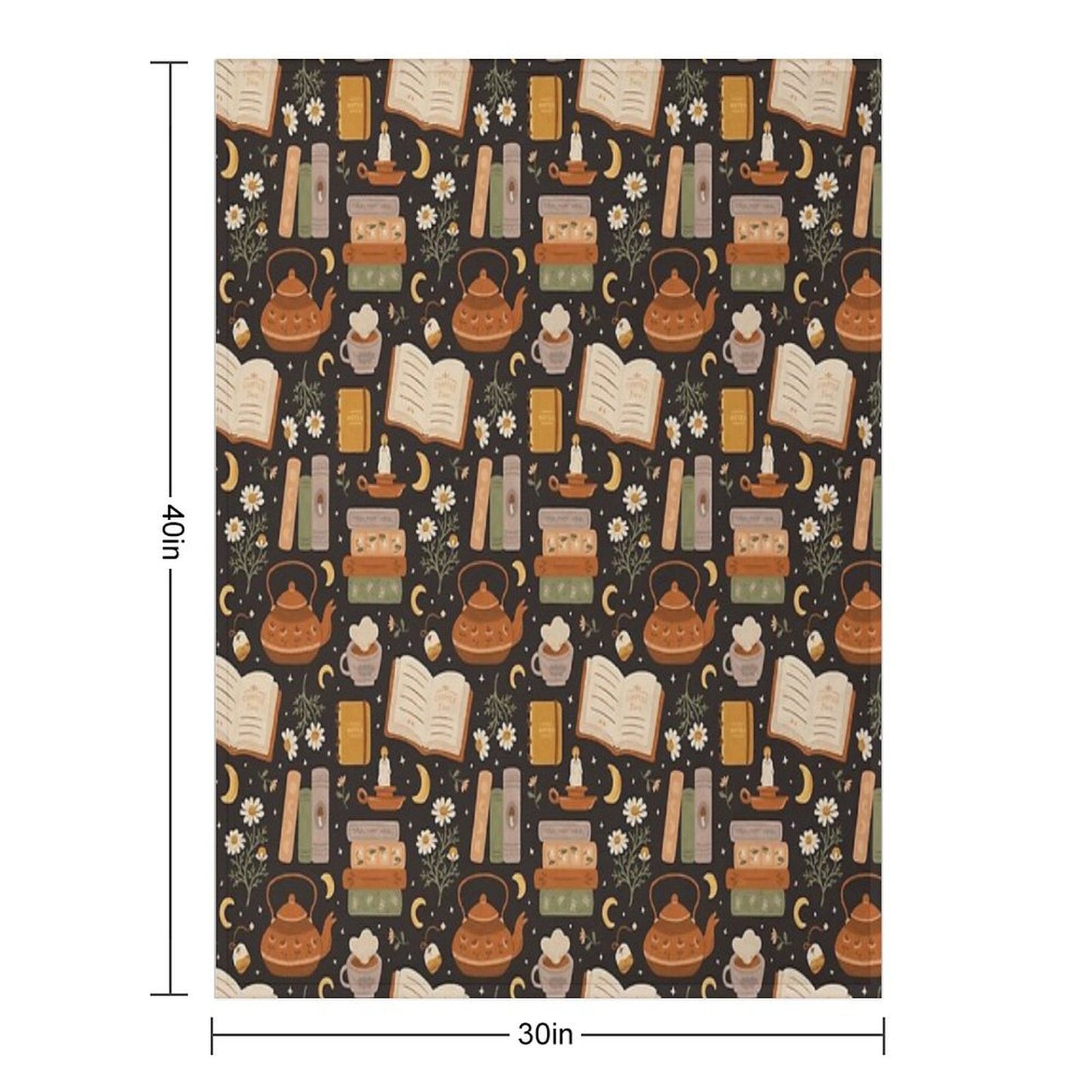 Sweet Bookish Dreams Throw Blanket