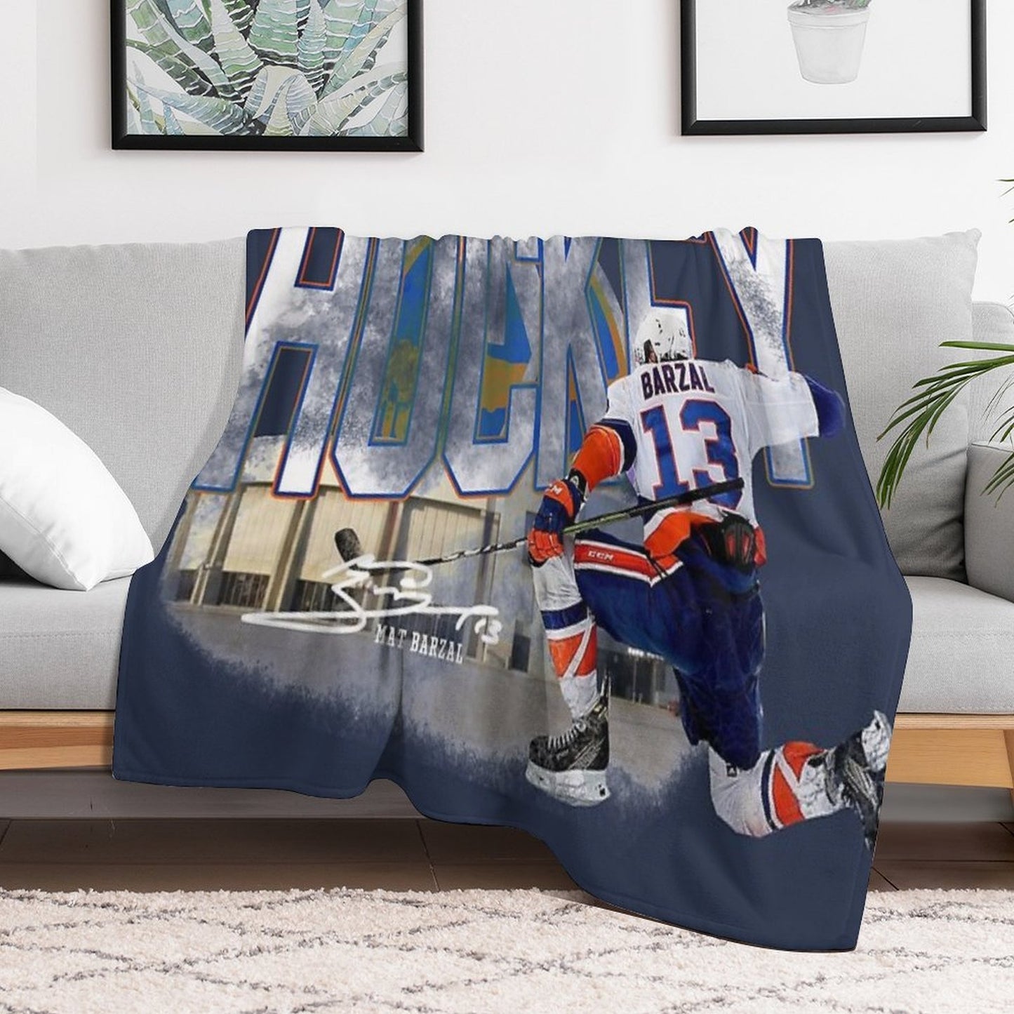 Barzel Islanders Throw Blanket