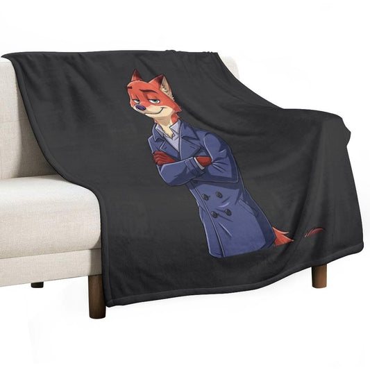 Wilde Fox Fanart - Zootopia Style Illustration Throw Blanket