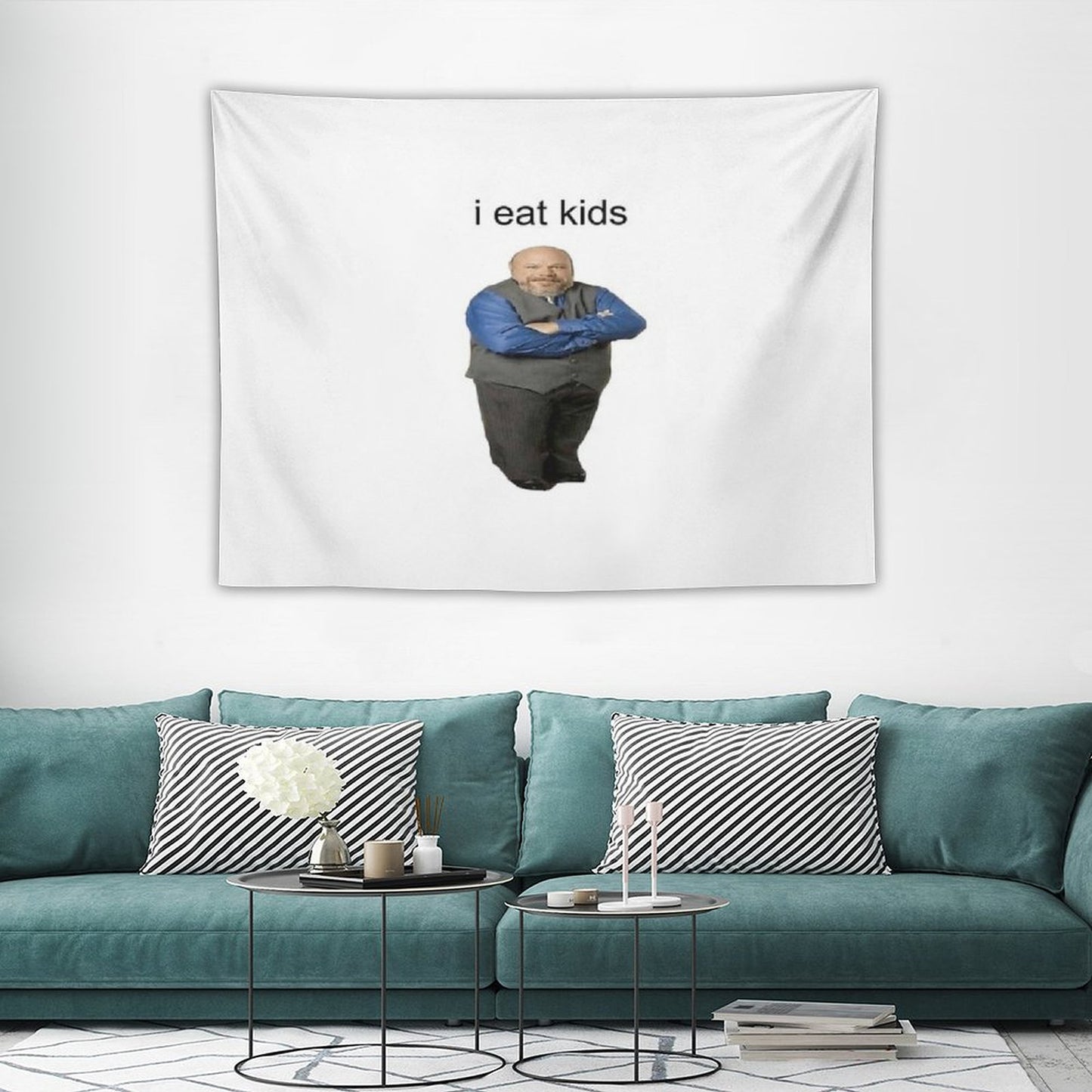 Bertram Eats Kids Tapestry