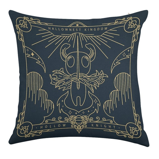 Hollow Knight Linen Throw Pillow Cover