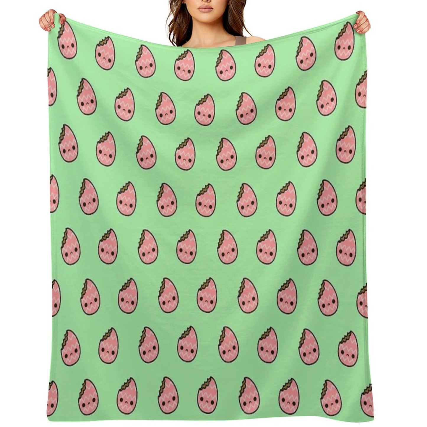 Sad Easter Egg Throw Blanket
