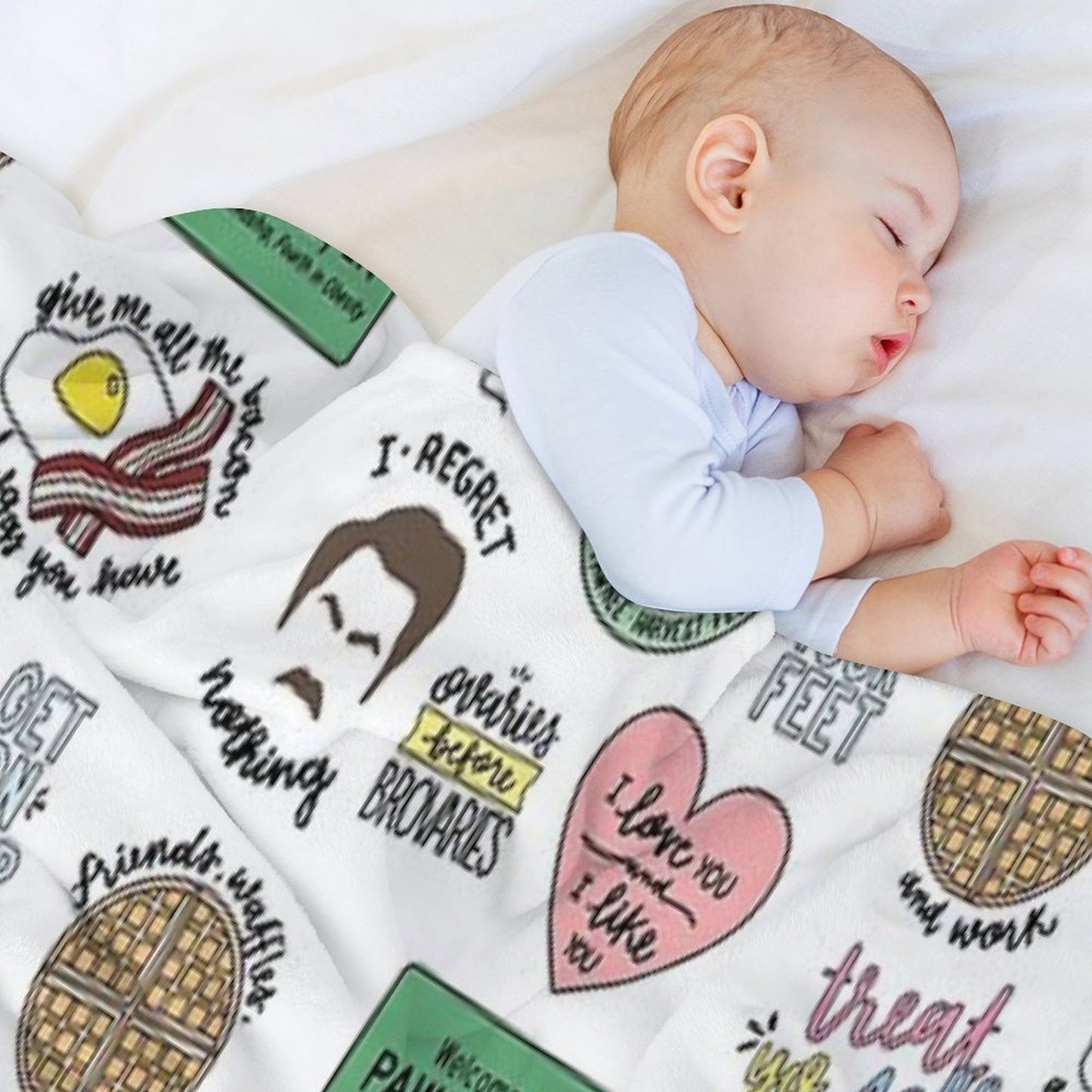 Parks And Recreation TV Show Art Throw Blanket