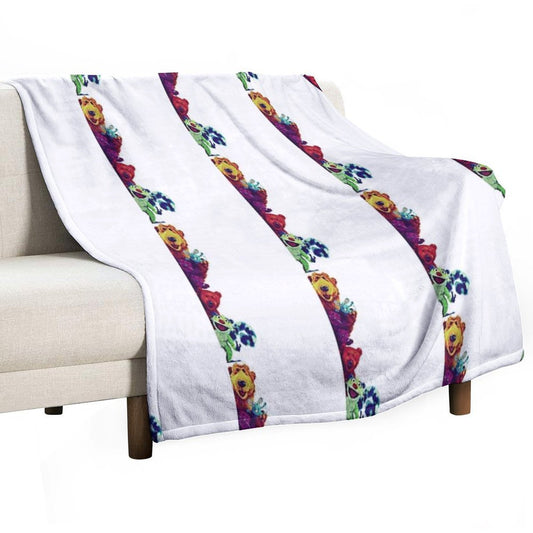 Bear In The Big Blue House - Bear And Friends Throw Blanket