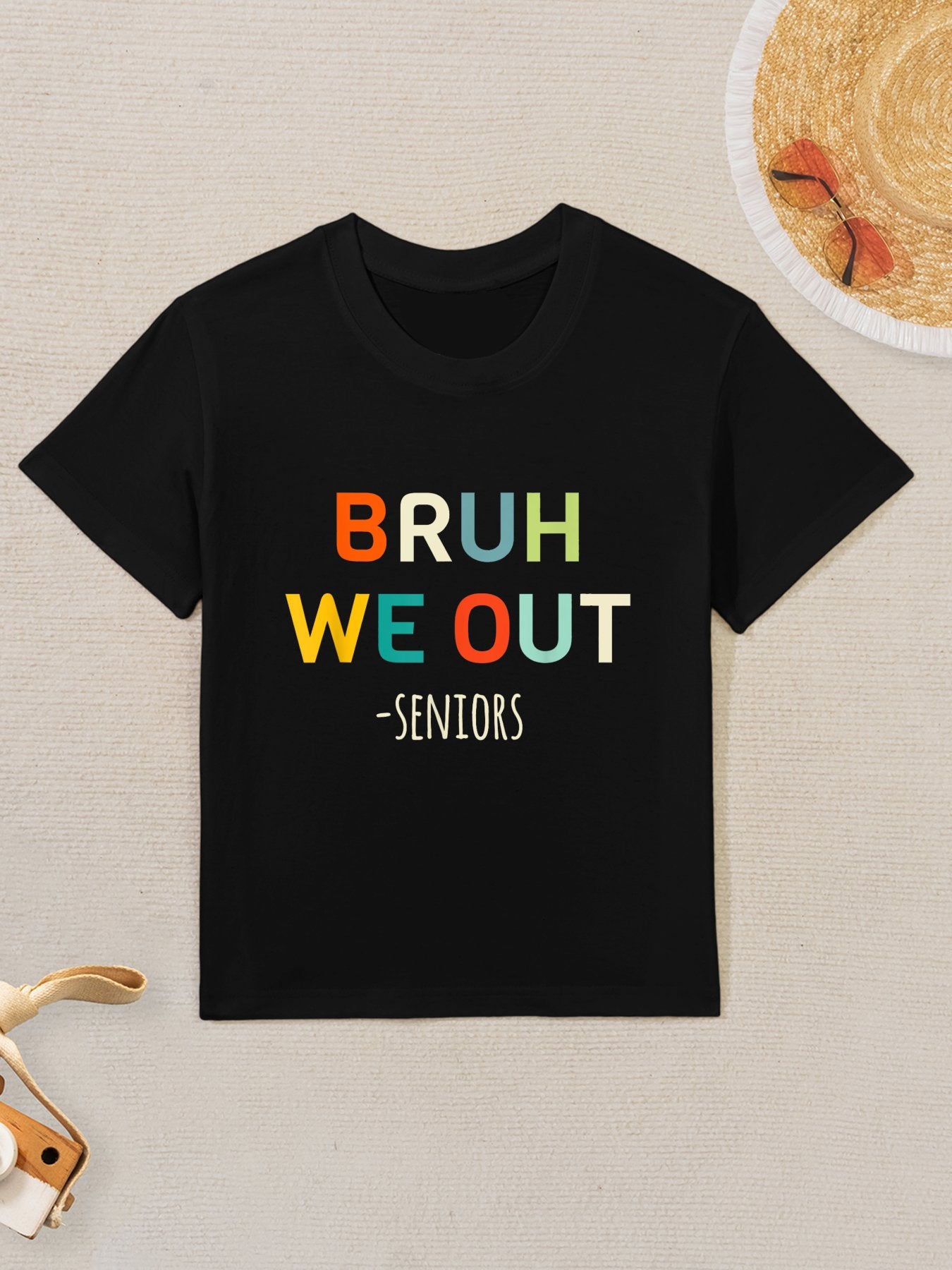 Bruh We Out Seniors Graduation Funny Senior Graduate Kids T-Shirt