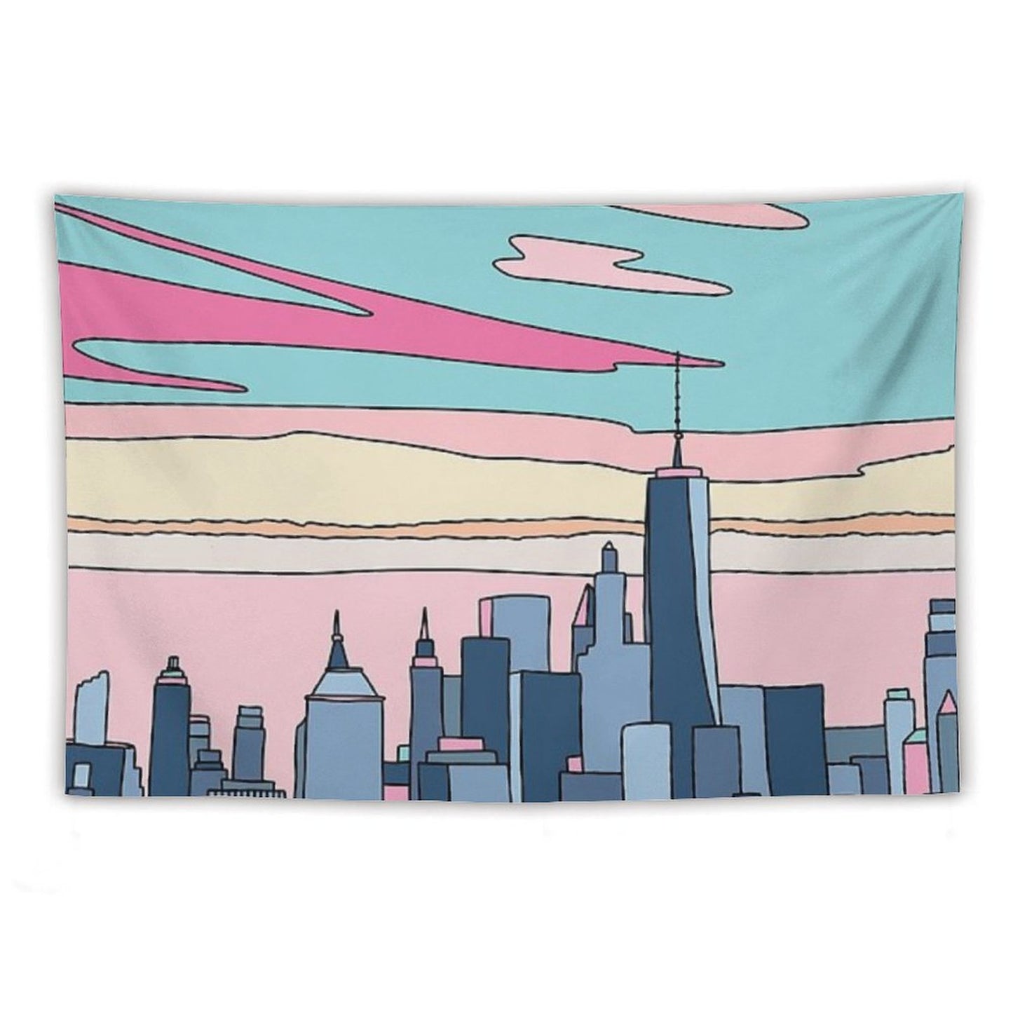 City Sunset by Elebea Tapestry