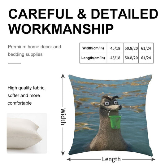 Gerald Linen Throw Pillow Cover