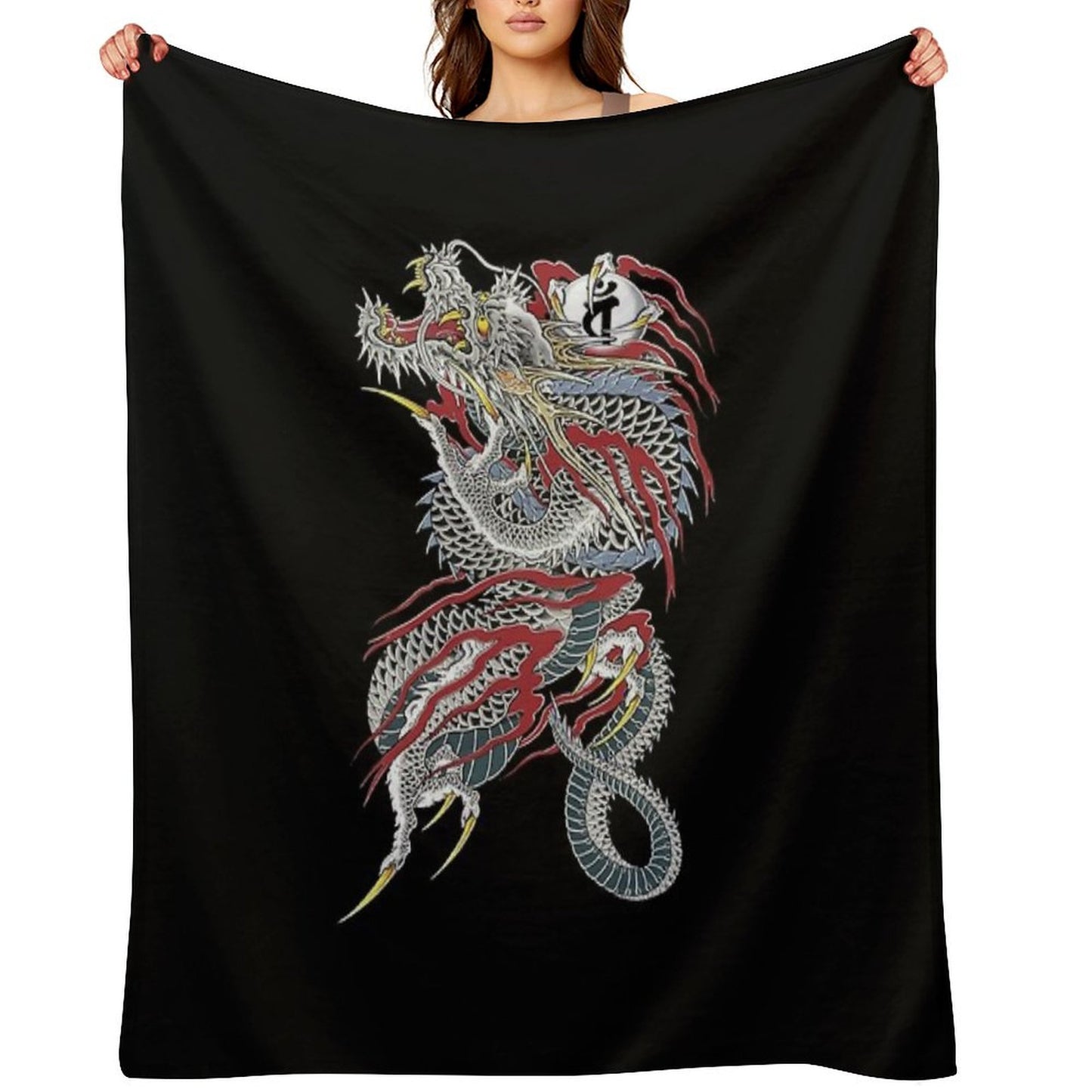 Kiryu Kazuma - Dragon of Dojima (Yakuza) Throw Blanket