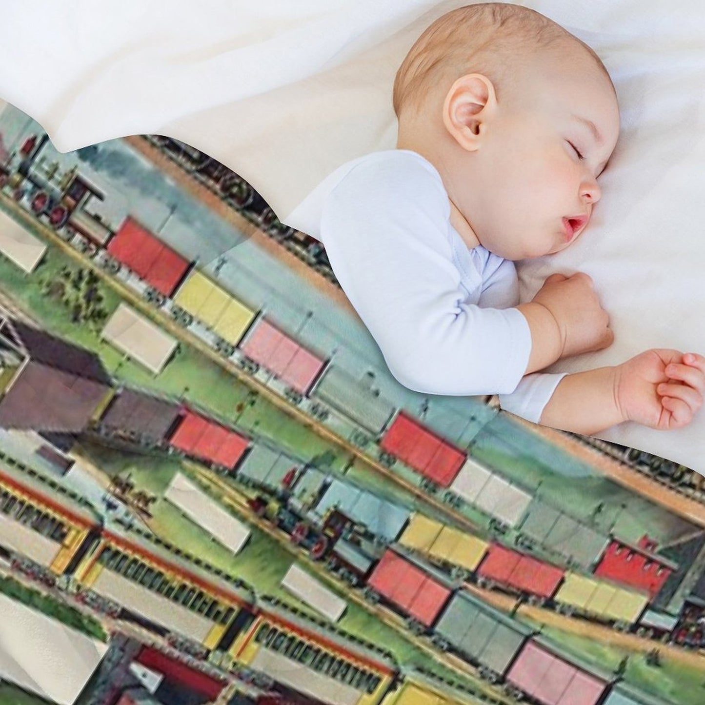 Antique Train Throw Blanket