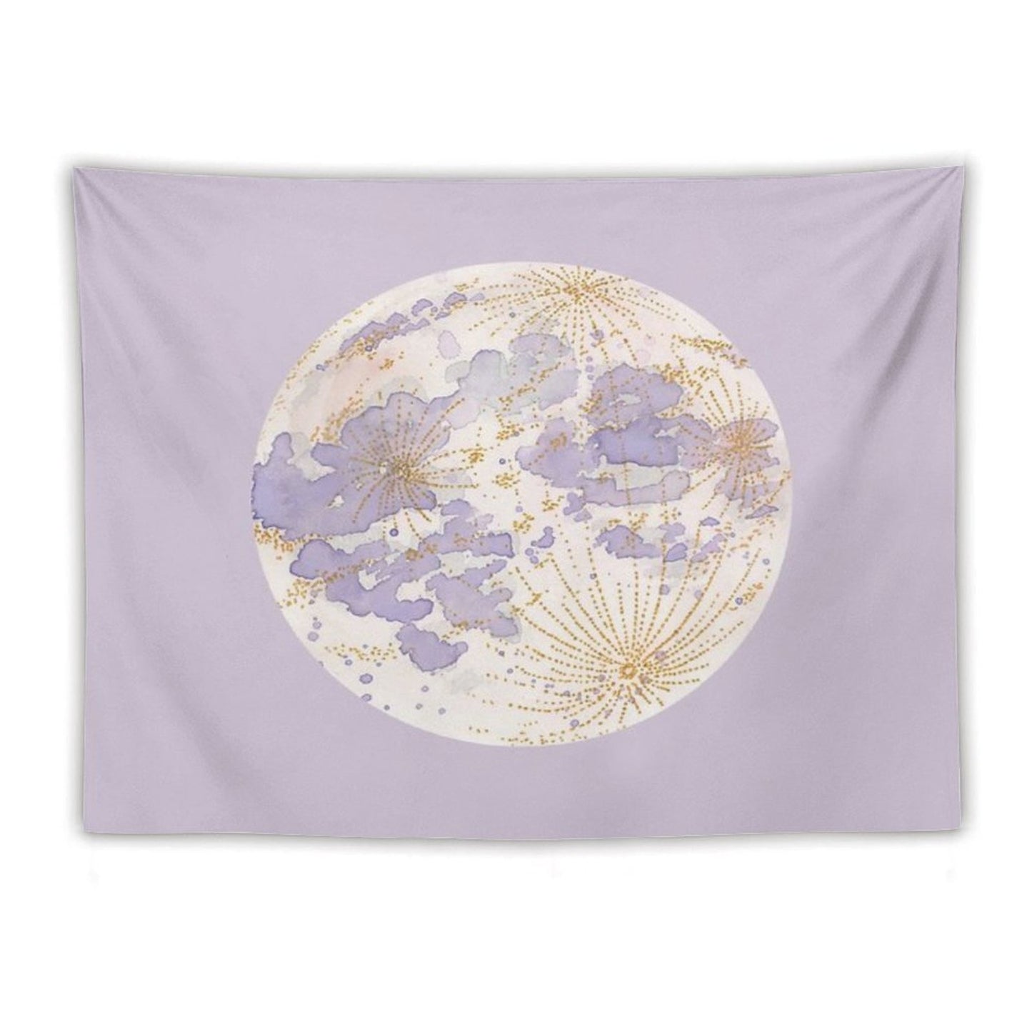 Lavendar Peach Moon Tapestry