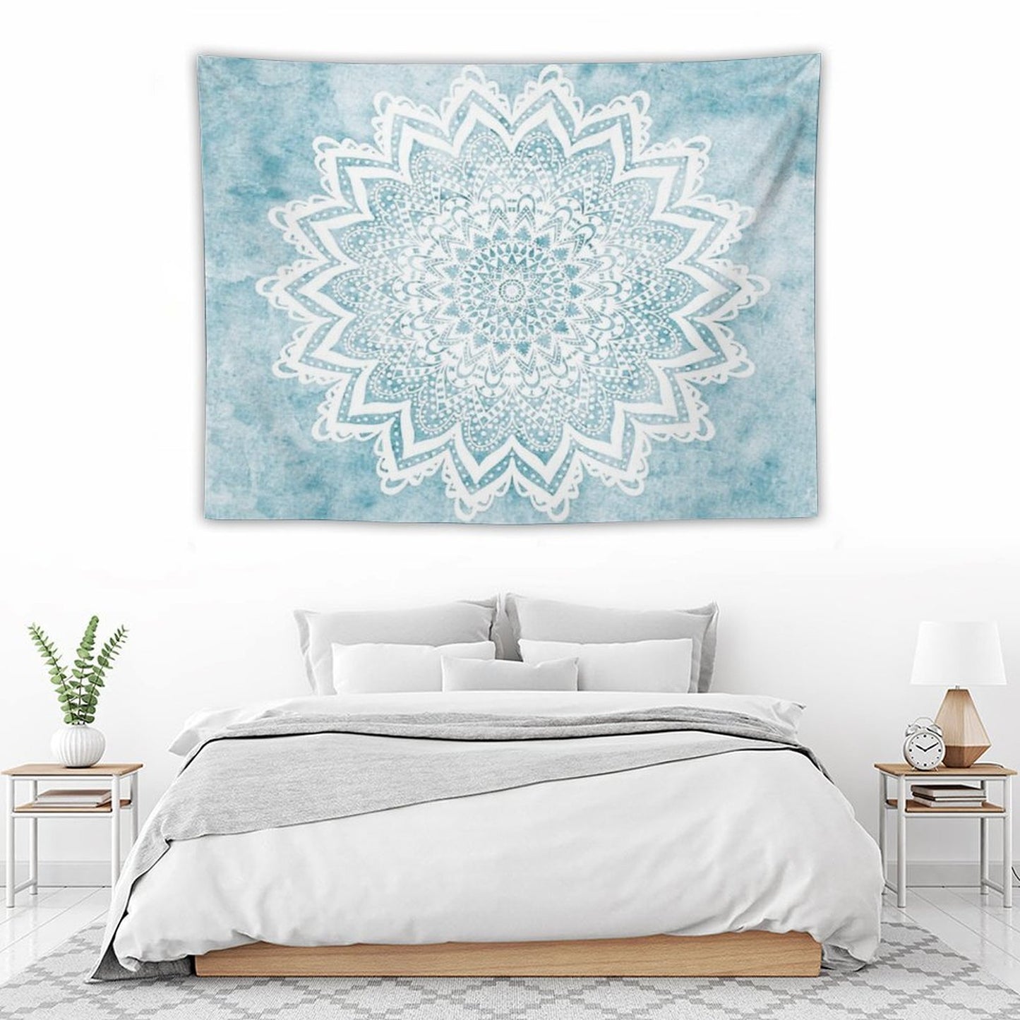 MANDALA SAVANAH LIGHT BLUE Tapestry
