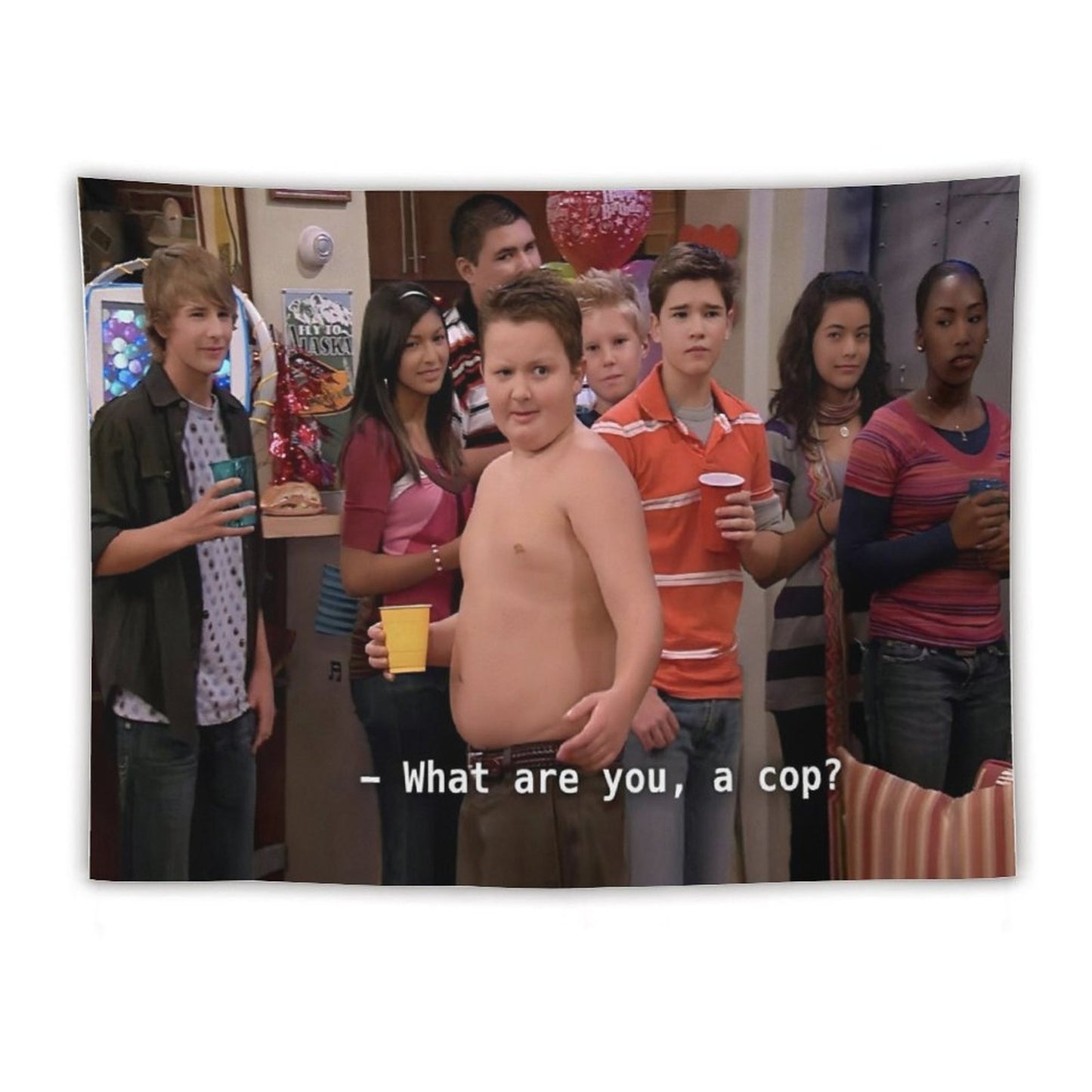 What Are You A Cop Gibby Tapestry
