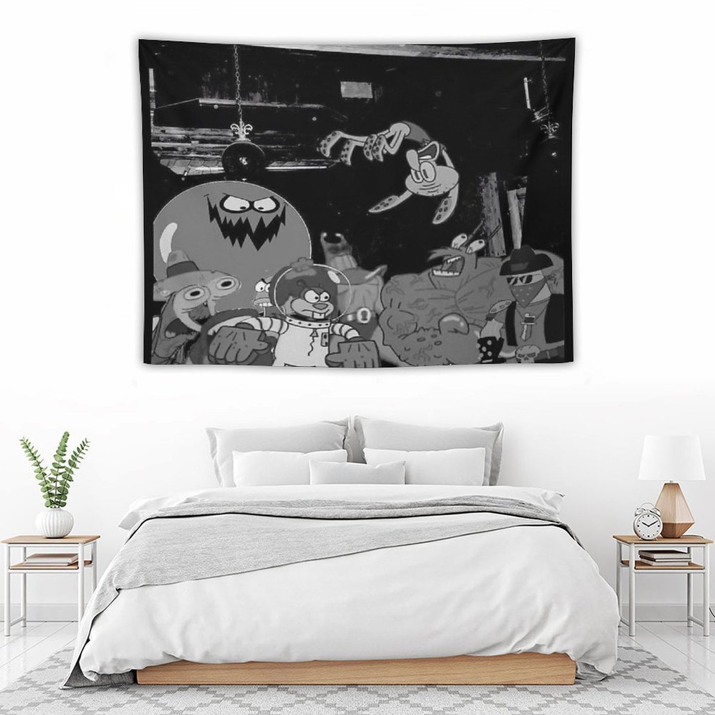 Spongebob Die Lit Cover Tapestry