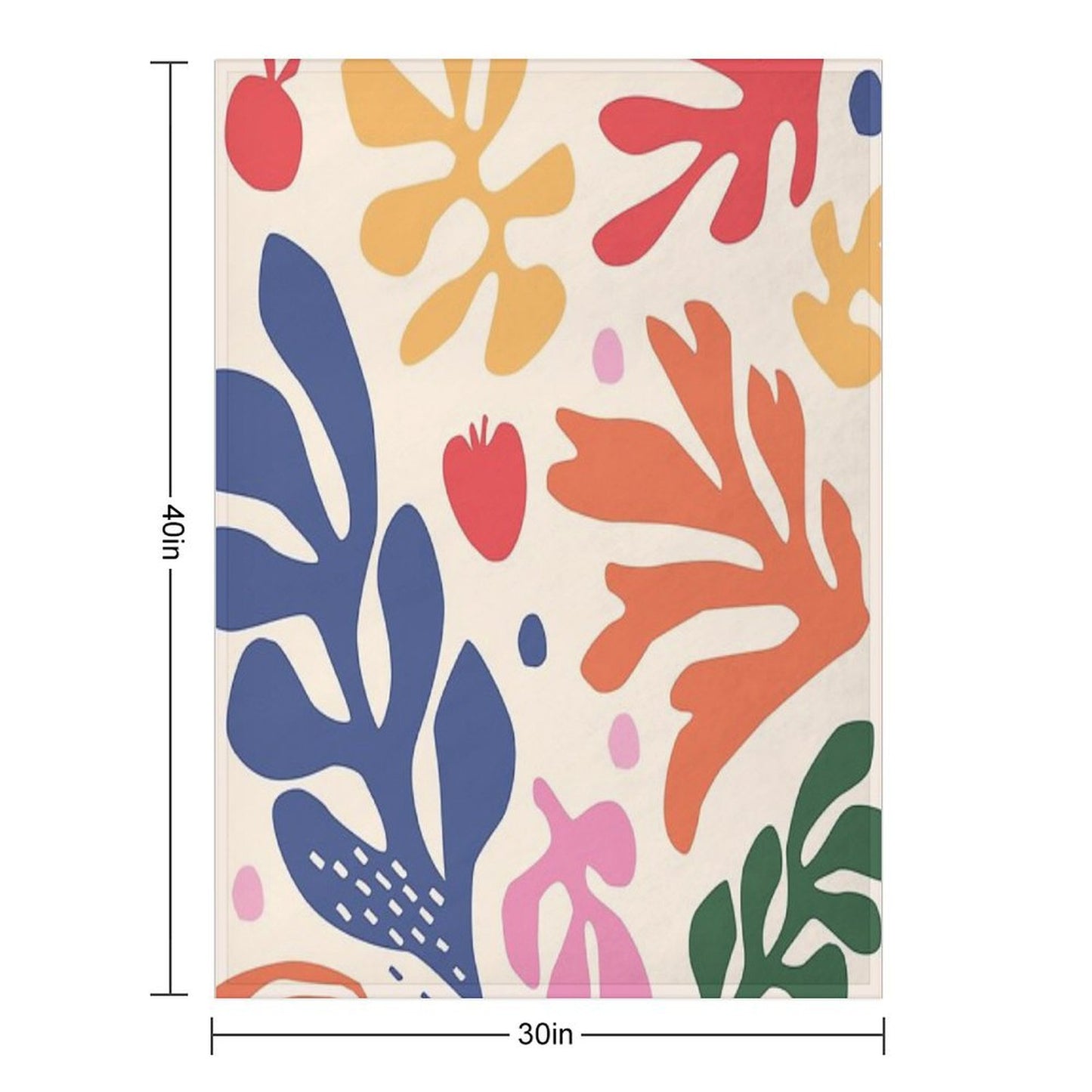Matisse Pattern_2 Throw Blanket