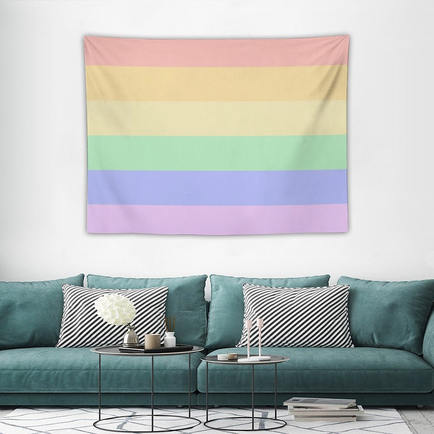 Pastel Pride Flag Tapestry
