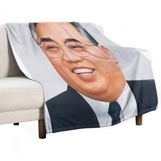 Kim Il Sung Throw Blanket