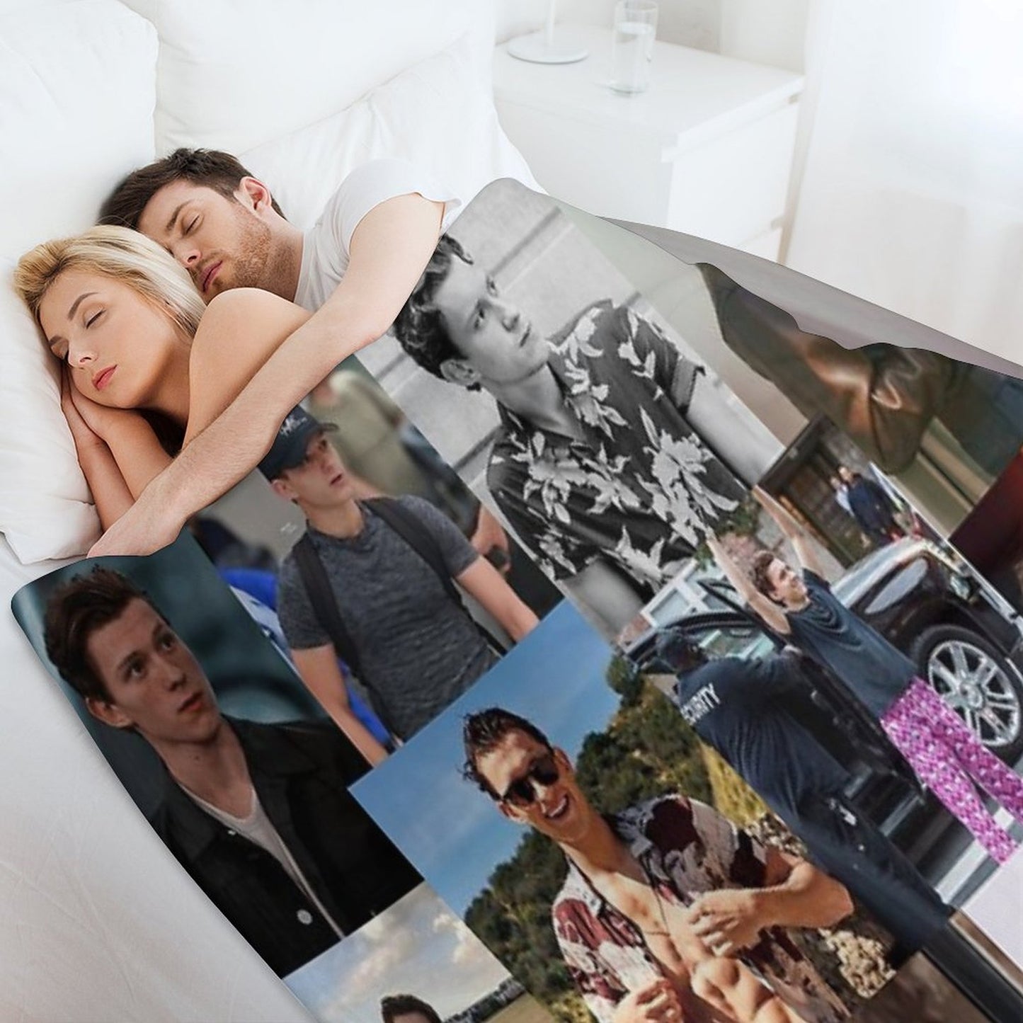 Tom Holland Collage Throw Blanket