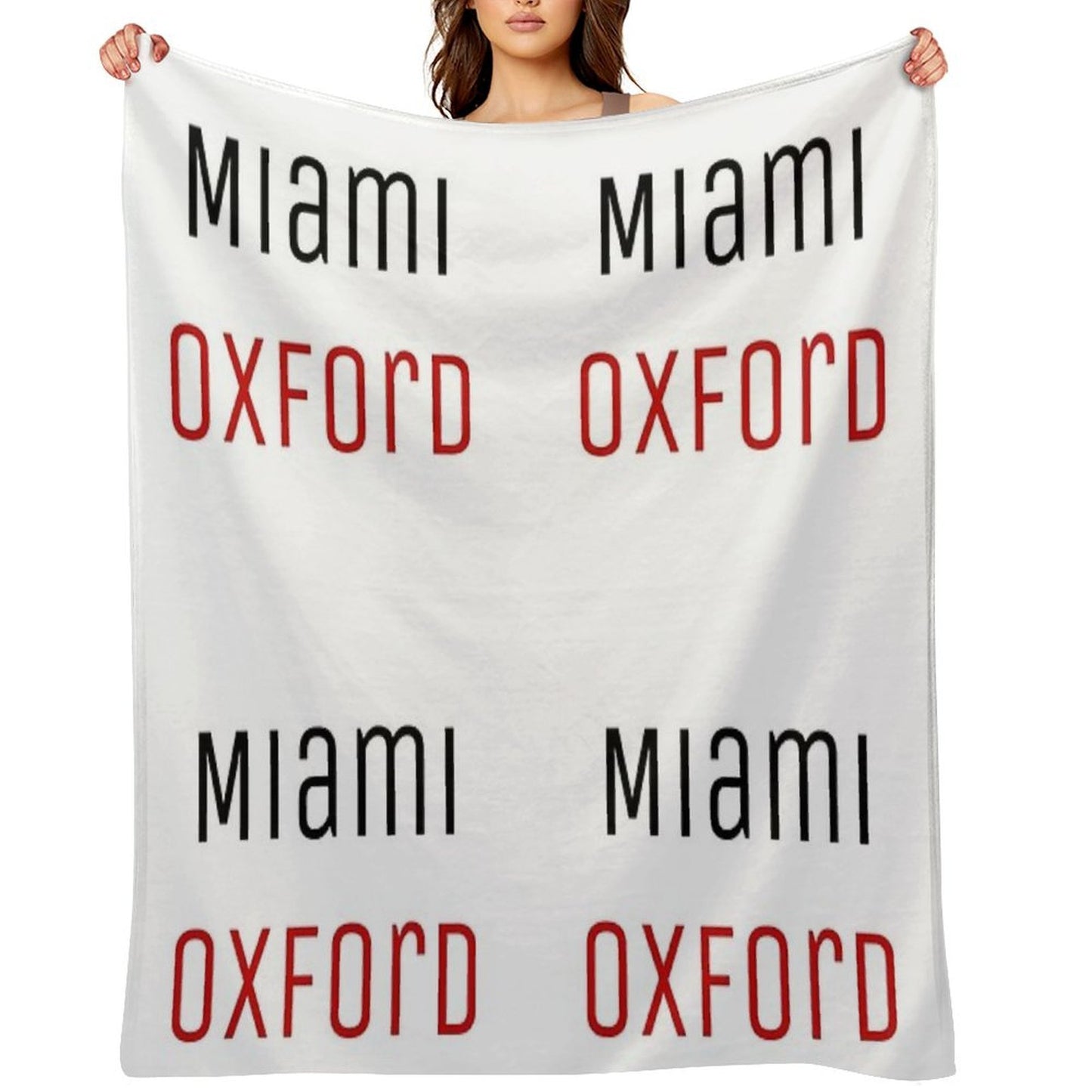 Miami University - Miami Oxford Throw Blanket