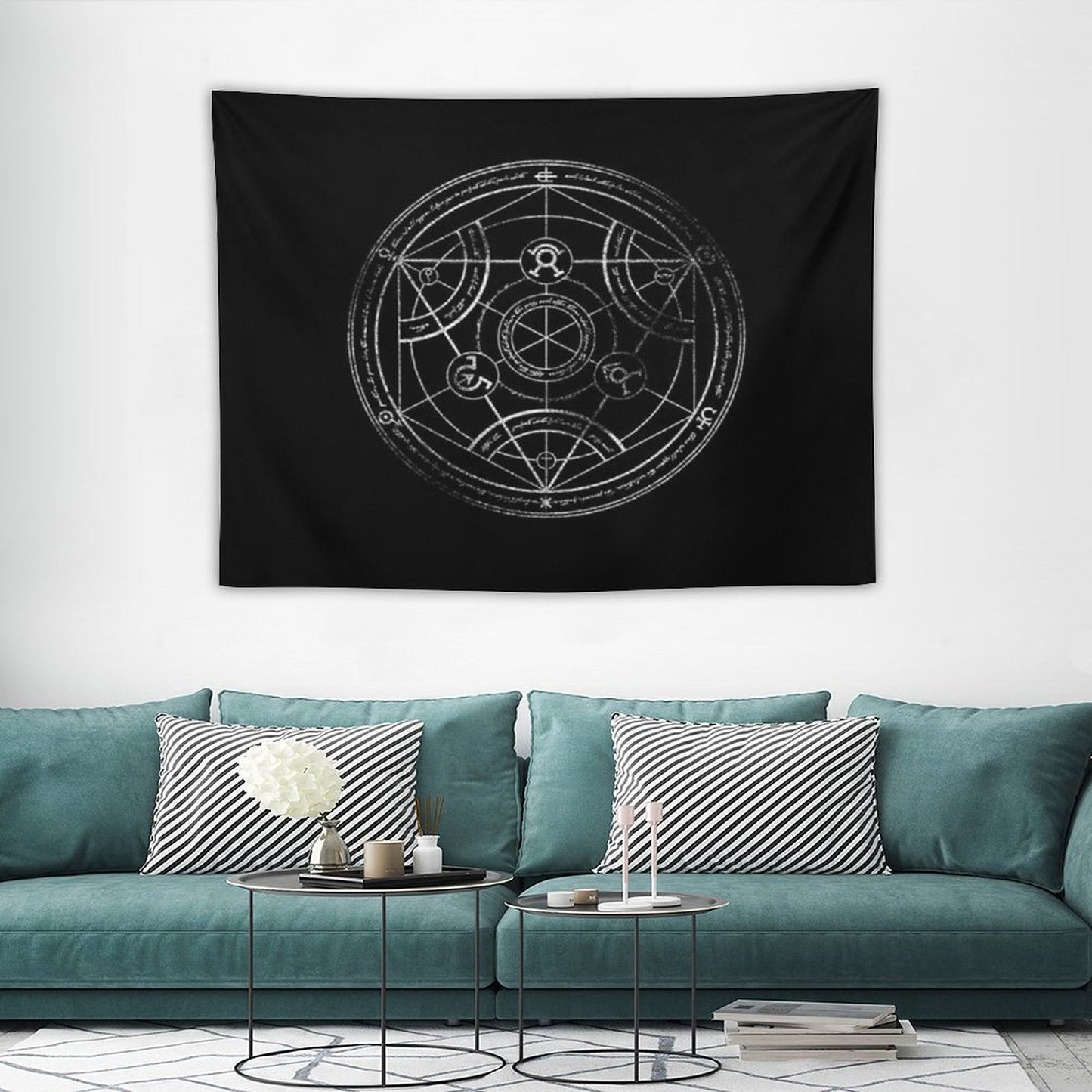 Human Transmutation Circle - Chalk Tapestry