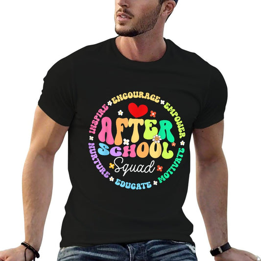 Groovy After School Squad After School Program Staff T-Shirt