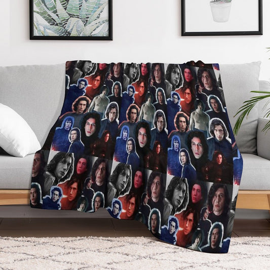 Adam Driver As BenKylo Collage Edit Throw Blanket