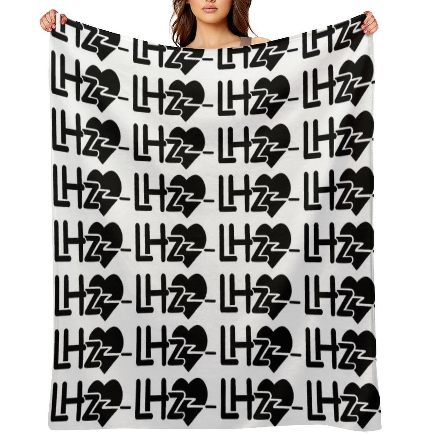 LHZ (Black) Throw Blanket